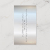 Modern Silver Glitter Bokeh, Guitar Visitekaartje (Achterkant)