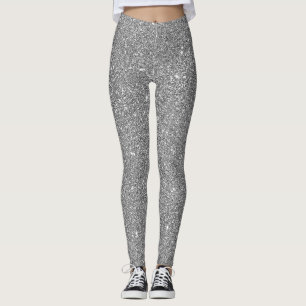 Modern Silver Glitter, stijlvol Leggings