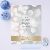 Modern Silver & Gold Beauty Salon Brochures (Enkel)