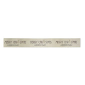 MODERN SILVER MERRY CHRISTMAS HOLIDAY CUSTOM LINT (Voorkant)