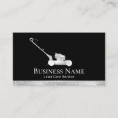 Modern Silver Mower Lawn Care & Landscaping Visitekaartje (Voorkant)