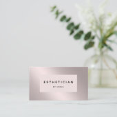 Modern Silver-Roos Salon Visitekaartje (Staand voorkant)