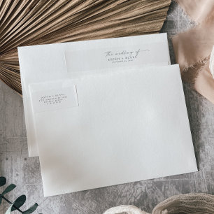 Modern Silver Script Wedding