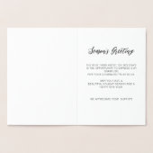 Modern Silver Snowflakes Business Holiday Folie Kaarten (Binnen)