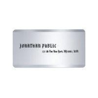 Modern Silver Stijlvolle Minimalistische Sjabloon