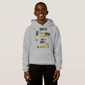 Modern, simpel, cool geometric yellow gray pattern (Voorkant volledig)
