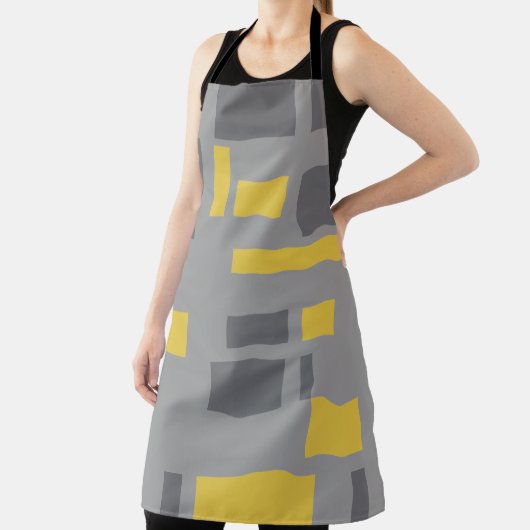 Modern, simpel, cool geometric yellow gray pattern schort (Insitu)