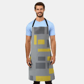 Modern, simpel, cool geometric yellow gray pattern schort (Gedragen)