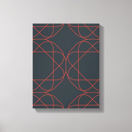 Modern, simpel, cute, playful geometric pattern canvas afdruk (Voorkant)