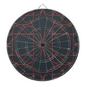 Modern, simpel, cute, playful geometric pattern dartbord (Voorkant)