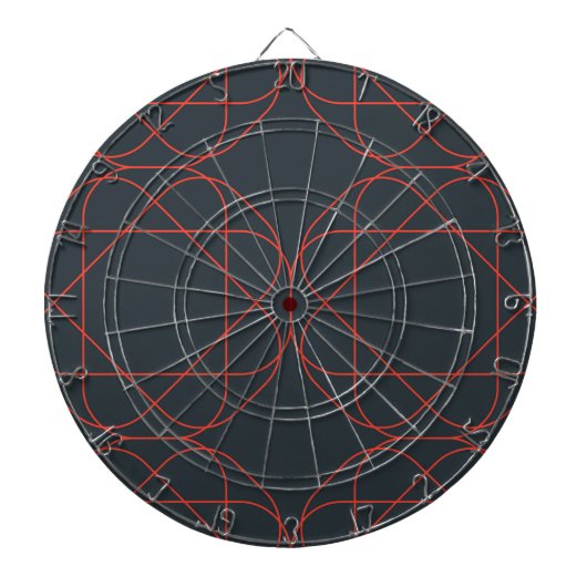 Modern, simpel, cute, playful geometric pattern dartbord (Voorkant)