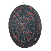 Modern, simpel, cute, playful geometric pattern dartbord (Voorkant Rechts)