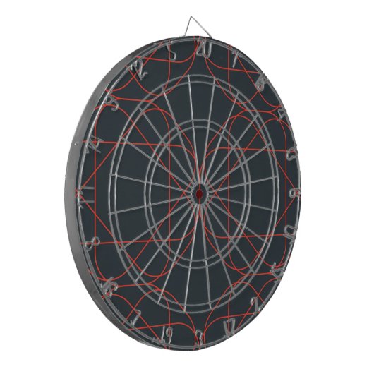 Modern, simpel, cute, playful geometric pattern dartbord (Voorkant Links)