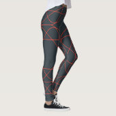 Modern, simpel, cute, playful geometric pattern leggings (Rechts)