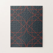 Modern, simpel, cute, playful geometric pattern legpuzzel (Verticaal)