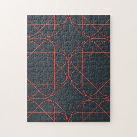 Modern, simpel, cute, playful geometric pattern legpuzzel (Verticaal)