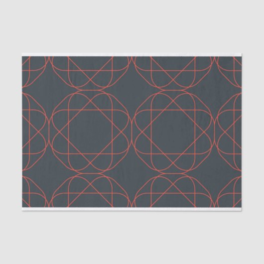 Modern, simpel, cute, playful geometric pattern tissuepapier (Voorkant)