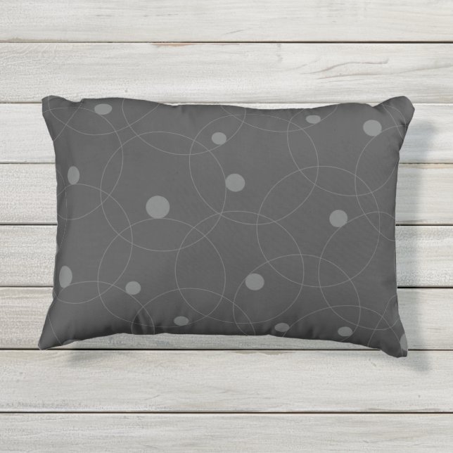 Modern, simpel, playful, fun pattern of circle buitenkussen (Achterkant)