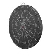 Modern, simpel, playful, fun pattern of circle dartbord (Voorkant Rechts)