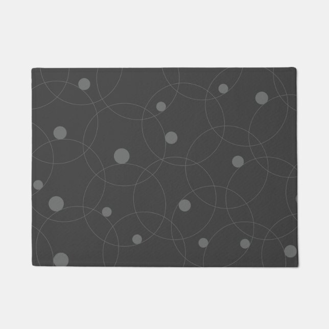 Modern, simpel, playful, fun pattern of circle deurmat (Voorkant)