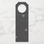 Modern, simpel, playful, fun pattern of circle flessenhanger (Achterkant)