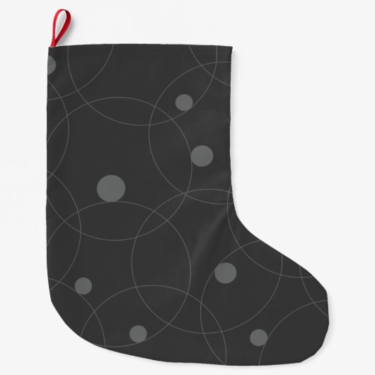 Modern, simpel, playful, fun pattern of circle grote kerstsok (Voorkant)