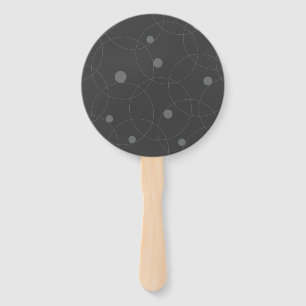 Modern, simpel, playful, fun pattern of circle handwaaier