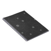 Modern, simpel, playful, fun pattern of circle notitieboek (Rechterzijde)