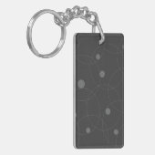 Modern, simpel, playful, fun pattern of circle sleutelhanger (Voorkant Links)