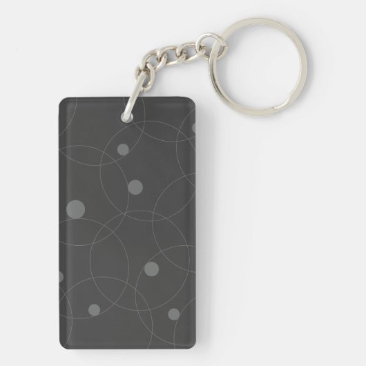 Modern, simpel, playful, fun pattern of circle sleutelhanger (achterkant)