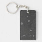 Modern, simpel, playful, fun pattern of circle sleutelhanger (Voorkant)