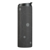 Modern, simpel, playful, fun pattern of circle thermosbeker (Gedraaid links)