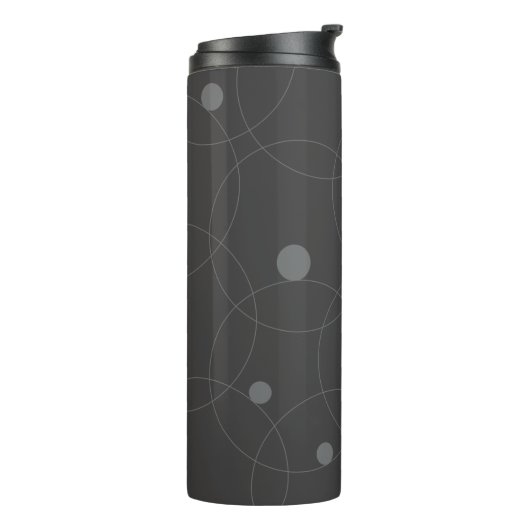 Modern, simpel, playful, fun pattern of circle thermosbeker (Gedraaid links)