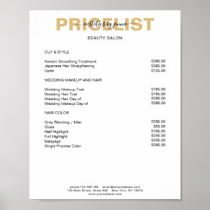 Modern Simpel Preishear Poster