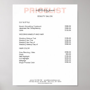 Modern Simpel Preishear Poster