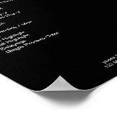 Modern Simpel Preislisten Poster (Hoek)