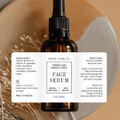 Modern Simple 1 OZ 30ML Dropper Bottle Label