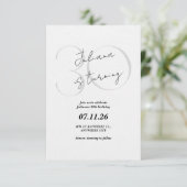 Modern, Simple 30th Birthday Invitation (Debout devant)