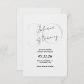 Modern, Simple 30th Birthday Invitation Kaart (Voorkant / Achterkant)