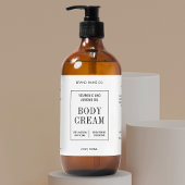 Modern Simple 4OZ Cosmetic Bottle Wraparound Label