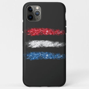 ** Modern Simple - Abstracte Amerikaanse vlag iPhone 11 Pro Max Hoesje