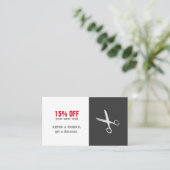 Modern Simple Beauty Hair Salon Coupon (Staand voorkant)