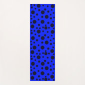 Modern Simple Black polka dot on Blue pattern Yogamat (Voorkant)