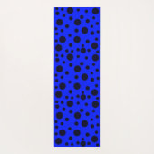 Modern Simple Black polka dot on Blue pattern Yogamat (Achterkant)