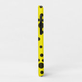Modern Simple Black polka dot yellow pattern Case-Mate iPhone Case (Achterkant/links)