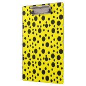 Modern Simple Black polka dot yellow pattern Klembord (Links)