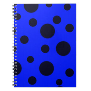 Modern Simple Black polka dot yellow pattern Notitieboek
