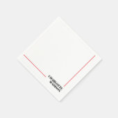 Modern Simple Black White Trendy Minimalist Plain  Servet (Hoek)