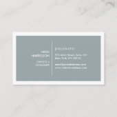 MODERN & SIMPLE BOX LOGO in LEISTEEN BLAUW Visitekaartje (Achterkant)