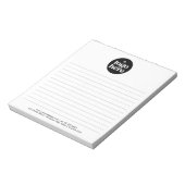 Modern Simple Business Logo Notepad Notitieblok (Gedraaid)